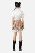 Saloon Gingham Skort