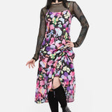 Dragons Grove Drawstring Slip Dress
