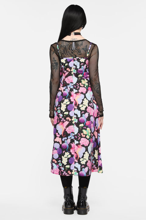 Dragons Grove Drawstring Slip Dress