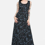 Murder Of Crows Midi Dress
