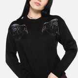 Apollo Crow Knit Sweater