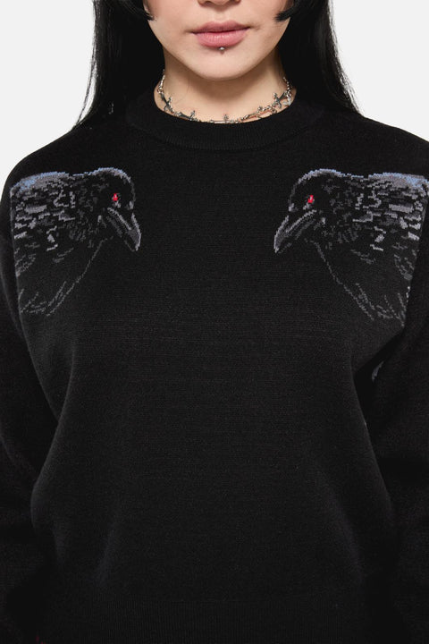 Apollo Crow Knit Sweater