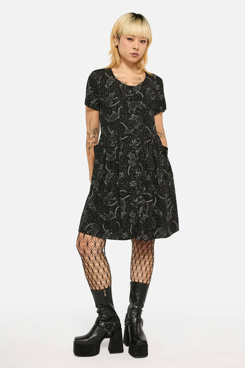 grunge dresses Fairy Ruffled Mini Dress Maxi length Ratbag Short Sleeved Grunge Dress
