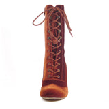Claire Velvet Victorian Booties