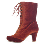 Claire Velvet Victorian Booties