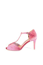 Blondie T-Strap Velvet Heels
