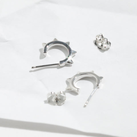 Kali Hoop Sterling Silver Earrings