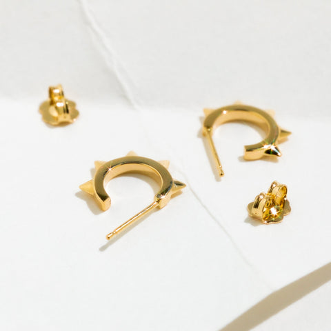 Kali Hoop Sterling Silver Earrings