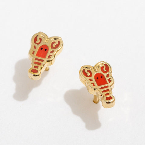 Little Lobster Stud Earrings