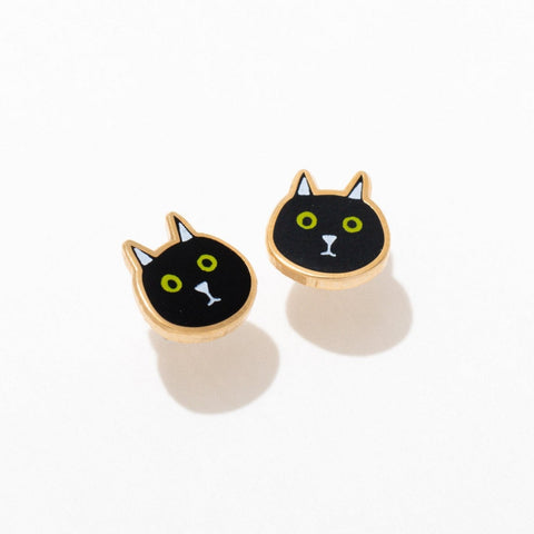 Cat Stud Earrings