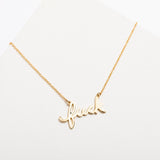 Fuck Script Necklace Sterling Silver