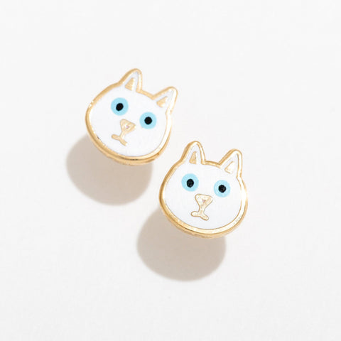 Cat Stud Earrings