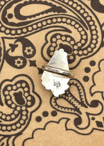 Sterling Silver White Buffalo Turquoise Ring