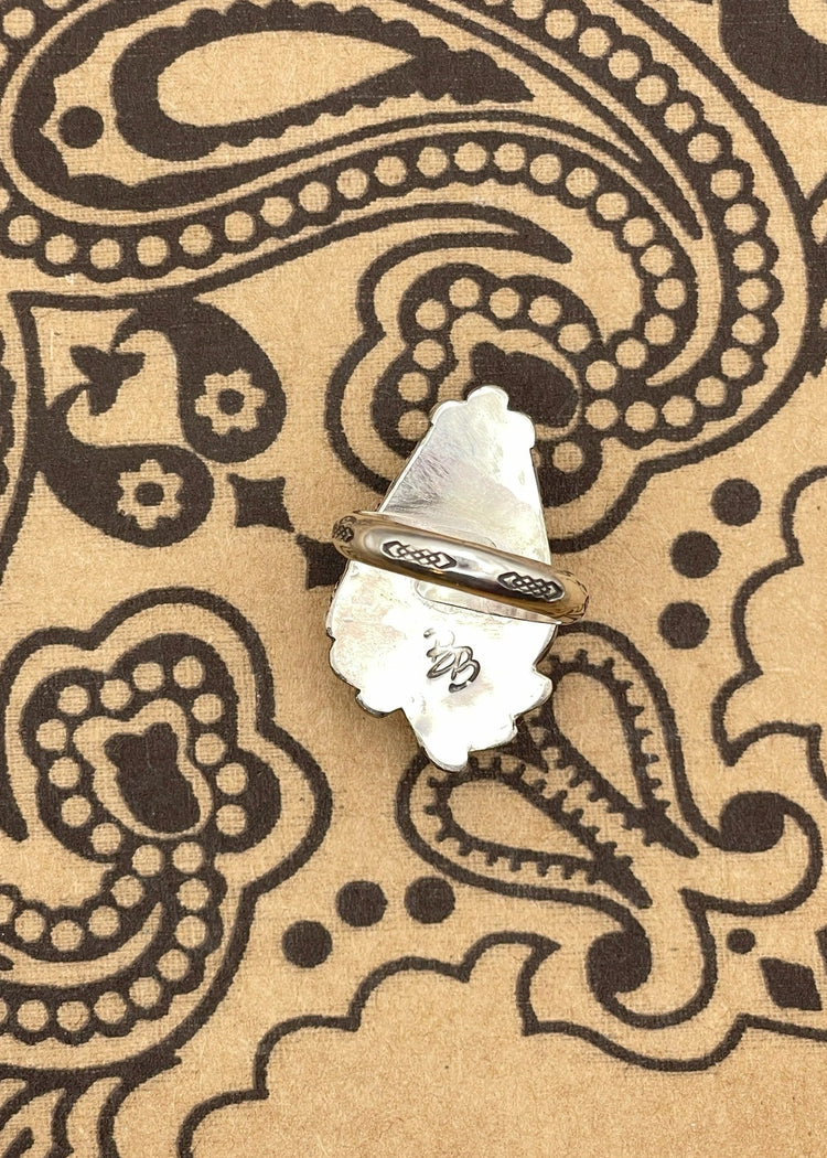 Sterling Silver White Buffalo Turquoise Ring