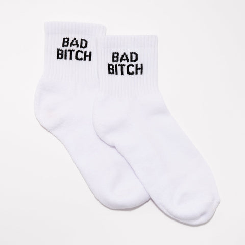 Bad Bitch Quarter Crew Socks
