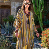 Bank Striped Tunic Caftan Set