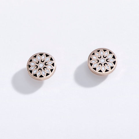 Barn Quilt Stud Earrings