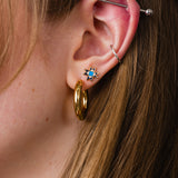 Barn Quilt Stud Earrings