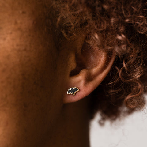 Bat Stud Earrings