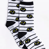 Black Cat Crew Socks