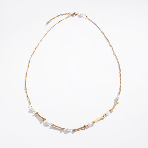 Bad to the Bone Sterling Silver Necklace