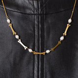 Bad to the Bone Sterling Silver Necklace