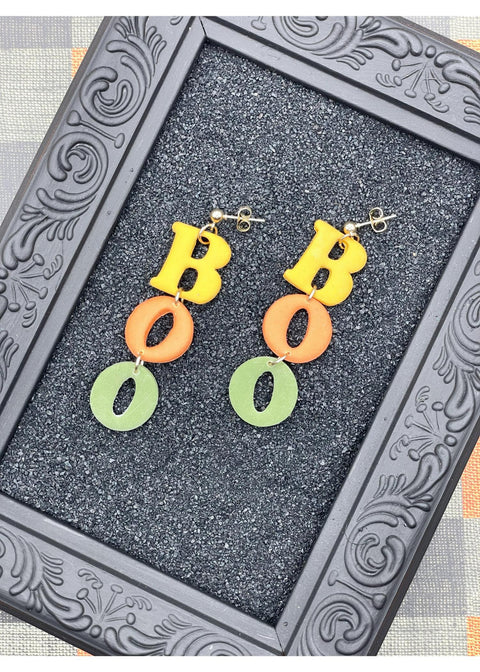 Salem BOO Dangle Earrings