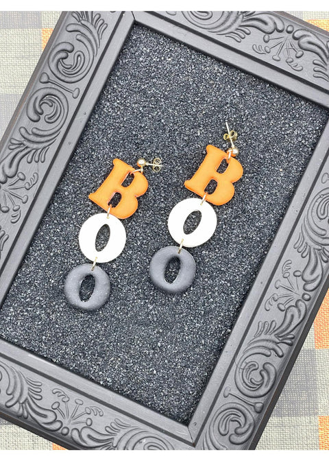 Salem BOO Dangle Earrings