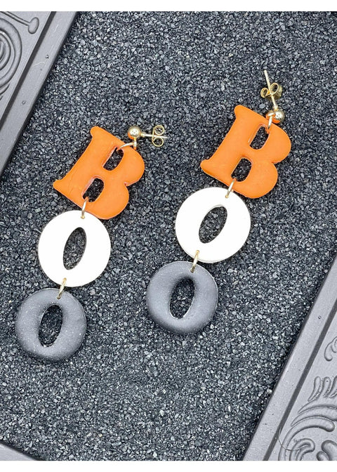 Salem BOO Dangle Earrings