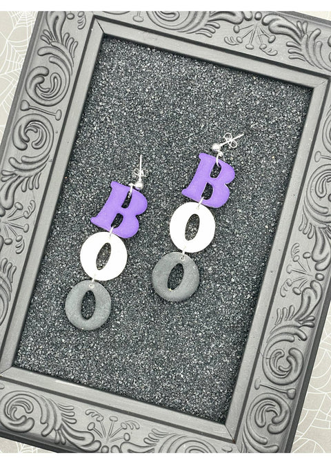 Salem BOO Dangle Earrings