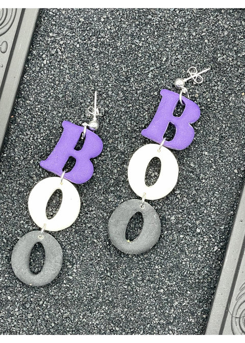 Salem BOO Dangle Earrings