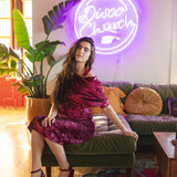Bordeaux Crushed Velvet Angle Dress