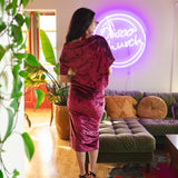Bordeaux Crushed Velvet Angle Dress