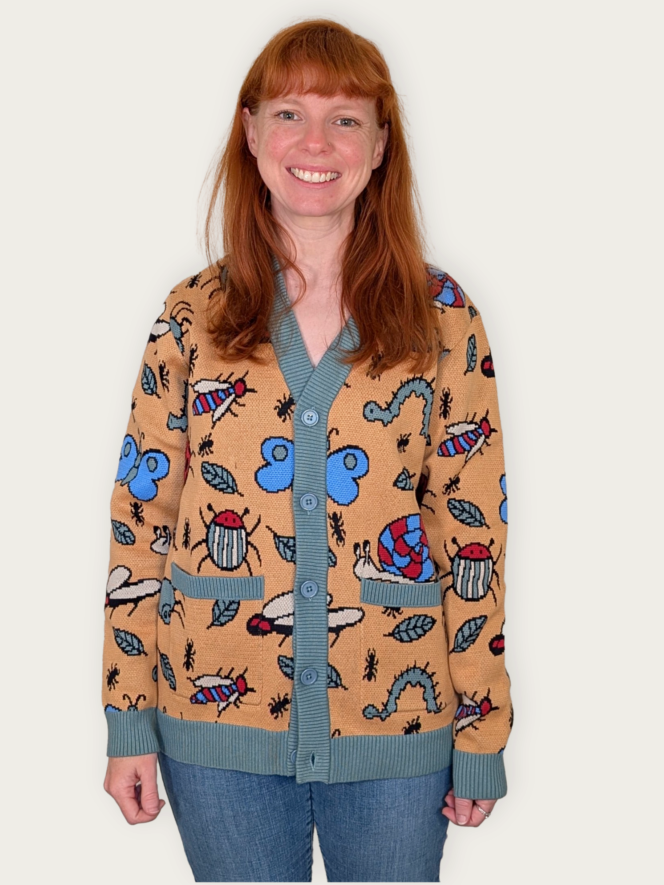 Unisex Buggin' Out Cardigan 100% Cotton