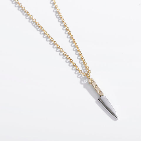 Butcher Knife Charm Necklace