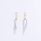 Butcher Knife Sterling Silver Stud Earrings