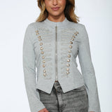 Grey Military Jacket