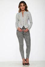 Grey Military Jacket