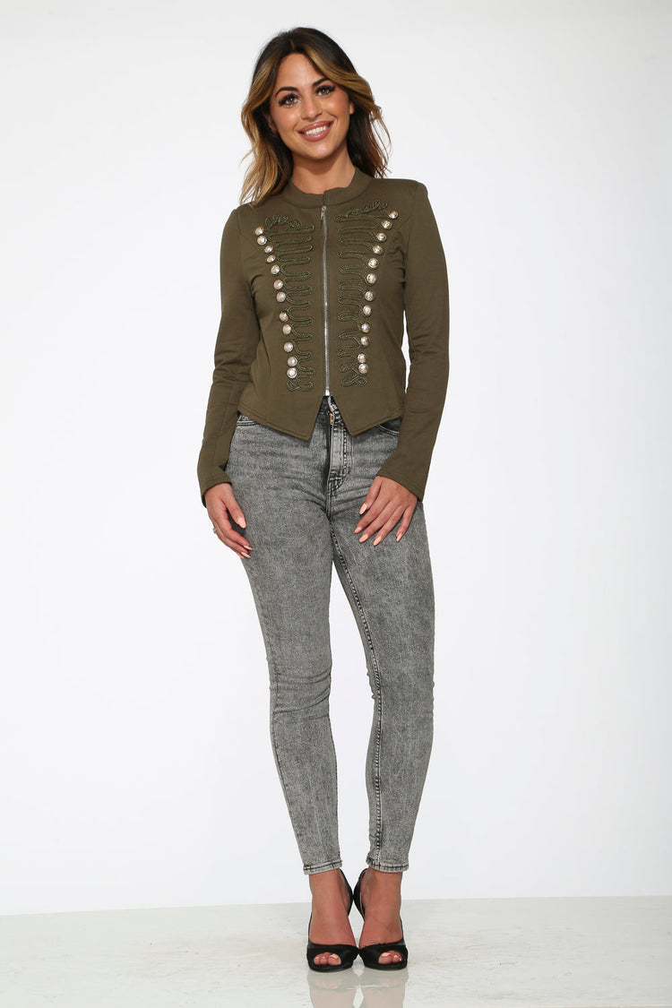 Olive Military Jacket