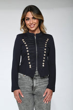 Navy Blue Military Jacket