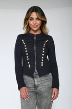 Navy Blue Military Jacket