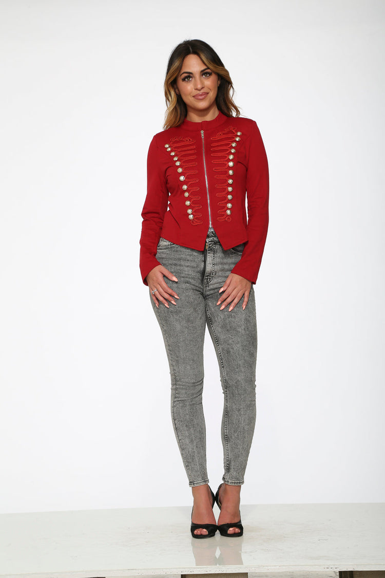 Red Military Jacket