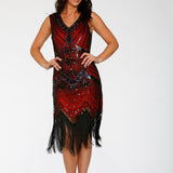 Black & Red Flapper Dress