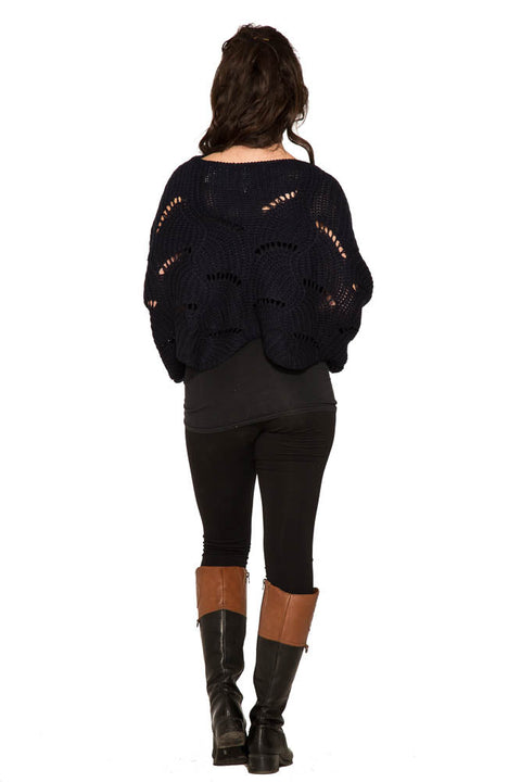 Cordelia Knitted Poncho Sweater