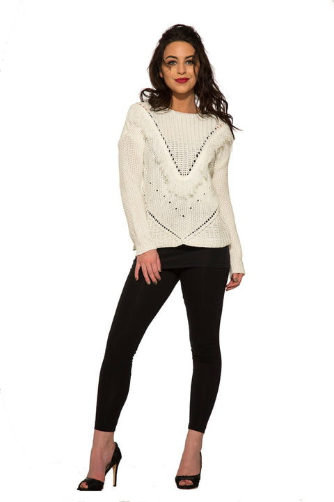 Angel Holm Fringe Sweater