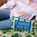 Needlepoint Pillow - Caddie Issues