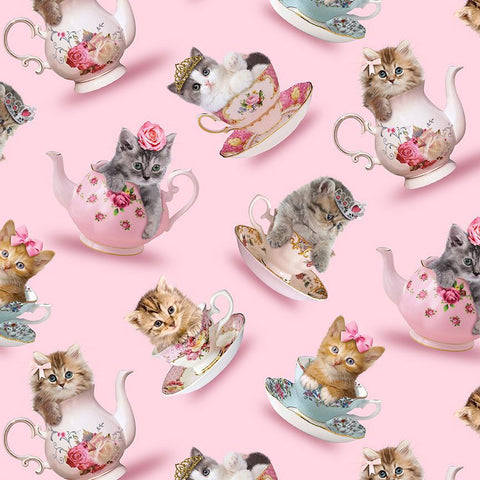 Teacup Cats Vintage Dress