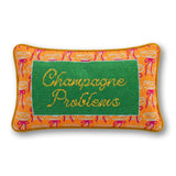 Needlepoint Pillow - Champagne Problems