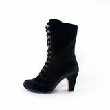 Claire Velvet Victorian Booties