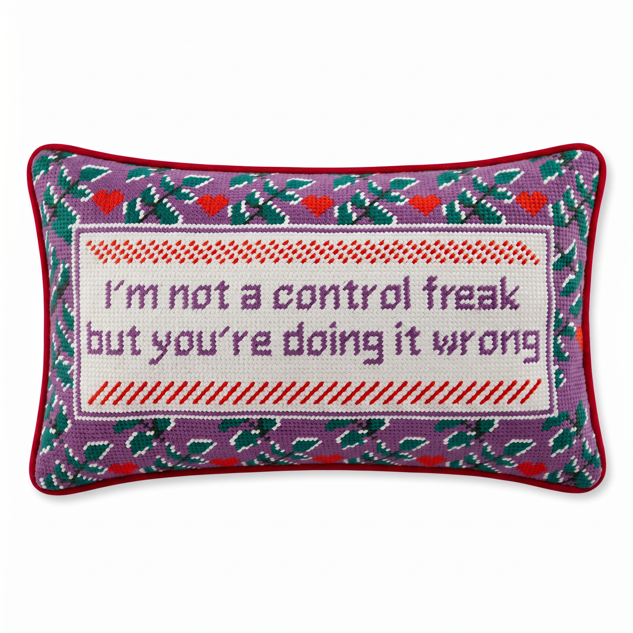 Needlepoint Pillow - I'm Not A Control Freak But..